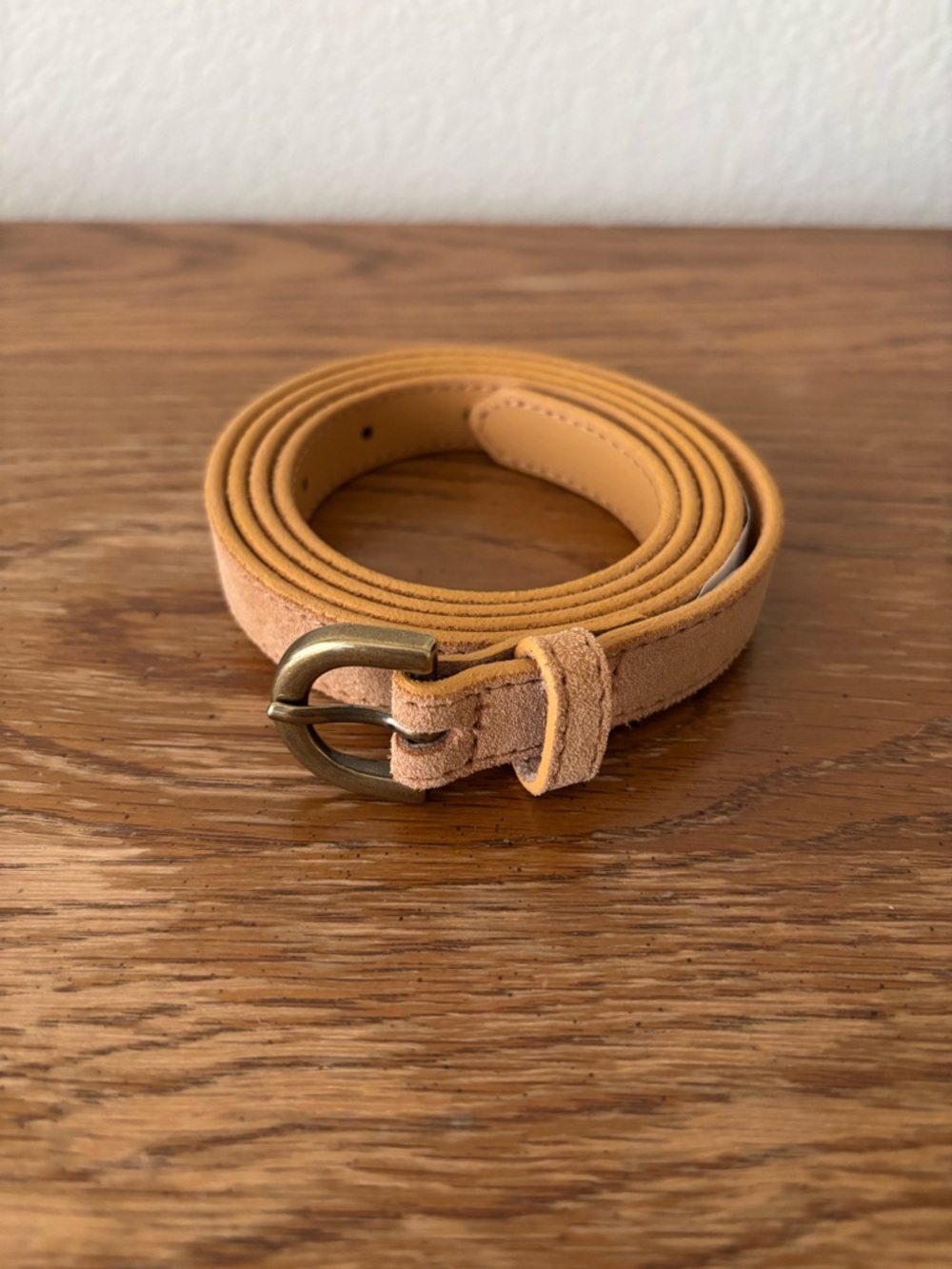 J. Crew Skinny Belt in Suede